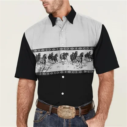 Short Sleeve Formal Western Shirt - Image 3