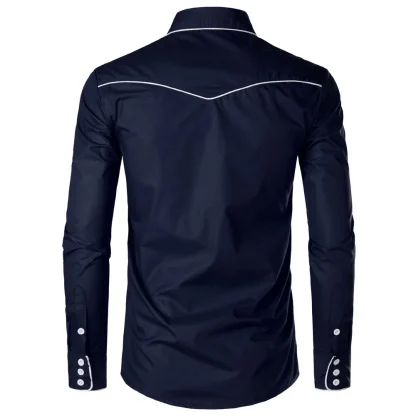 Elegant Embroidery Western Shirt - Image 10