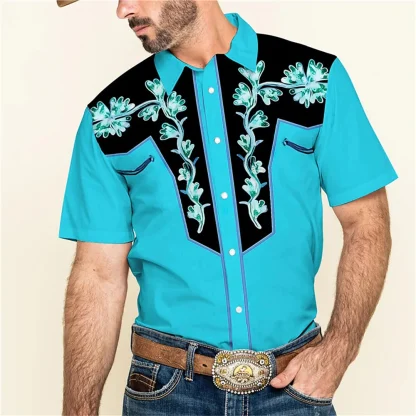 Short Sleeve Formal Western Shirt - Image 6