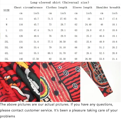 Retro Printed Long Sleeve Shirts - Image 5
