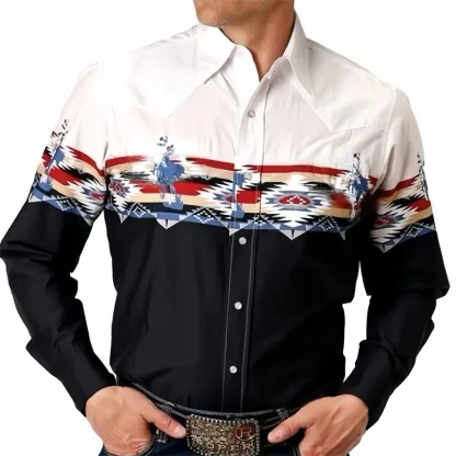 Men's Printed Western Shirts - Image 5
