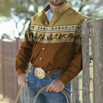 Men's Printed Western Shirts - Image 7